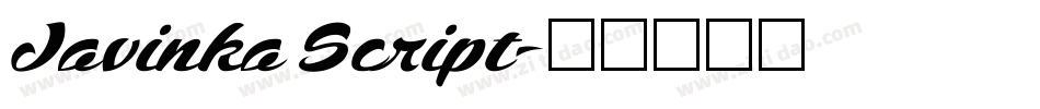 Javinka Script字体转换